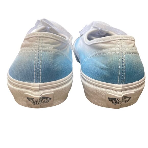 VANS Authentic Off the Wall Ombré Blue and True White Sneakers - Men's Size 7 - Picture 7 of 9